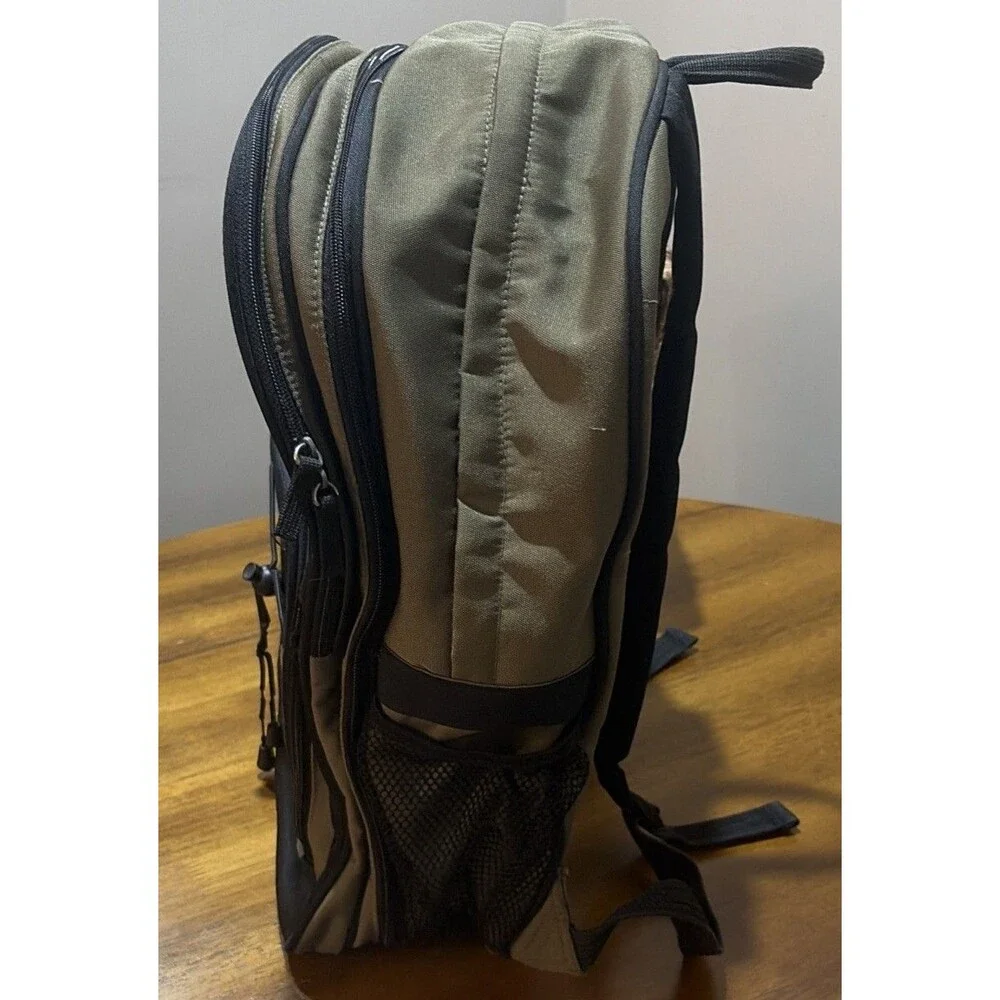 Catini Diaper Bag Backpack Olive Green Black Baby Changing Bag Travel